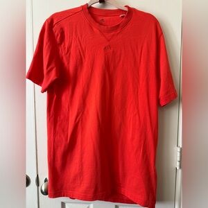 Adidas embroidered logo Tshirt DRESS S coral color